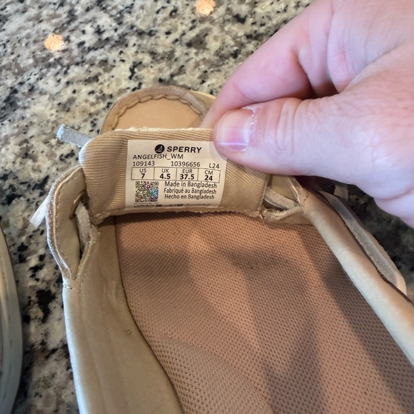 Sperry Angelfish 1 Eye Boat Shoes Light Pink - 7 - Picture 7 of 7